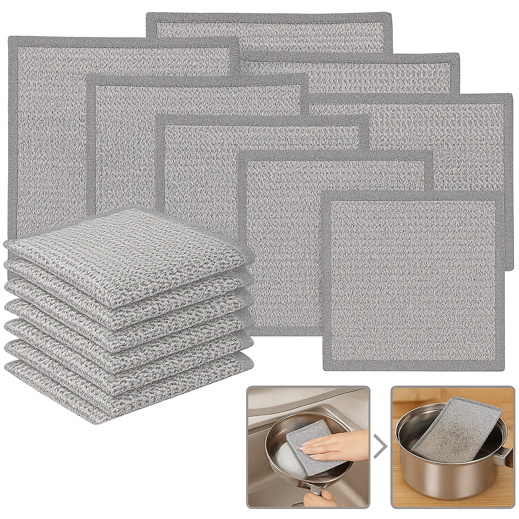 Paños de Limpieza de Malla Essen – Pack Premium 5 + 10 GRATIS